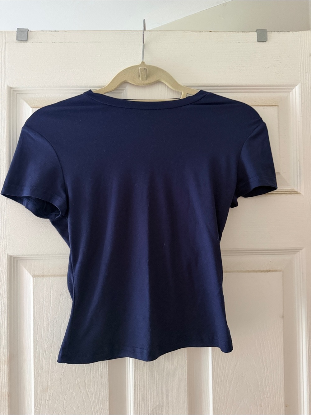 2 PACK BASICS Amazon Women's Short Sleeve Tee in Navy Blue and Black